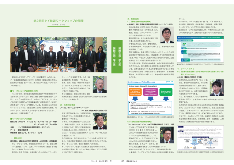 当日の概要(運輸総研だよりVol.18)